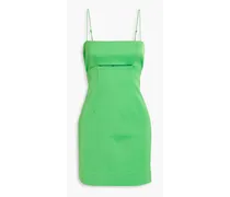 Lomy cutout satin mini dress - Green