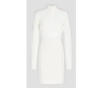 Burnout bandage mini dress - White