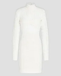 Hervé Léger Burnout bandage mini dress - White White