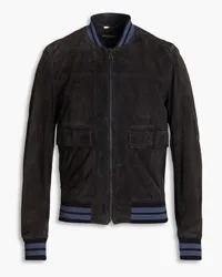 Dolce & Gabbana Suede bomber jacket - Blue Blue