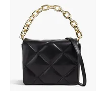 Hestia quilted leather tote - Black