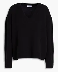 Claudie Pierlot Cropped wool and cashmere-blend sweater - Black Black