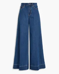 Veronica Beard Haizley high-rise wide-leg jeans - Blue Blue