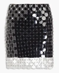 Paco Rabanne Crystal-embellished chainmail mini skirt - Black Black