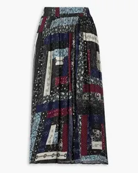 Sea Alani printed chiffon midi skirt - Blue Blue