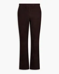 Theory Suede bootcut pants - Brown Brown