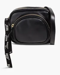 RED Valentino Double Disco leather shoulder bag - Black Black