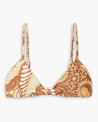 Mara Hoffman Carla printed bikini top - Brown Brown