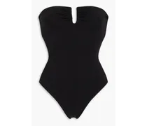 Ruched bandeau swimsuits - Black