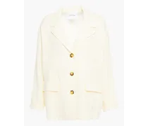 Epifun cotton and linen-blend jacket - White