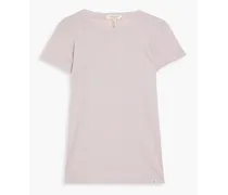 Slub Pima cotton-jersey T-shirt - Purple