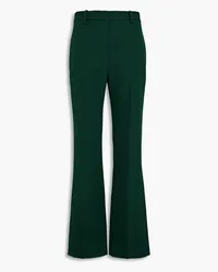 Victoria Beckham Wool-gabardine flared pants - Green Green