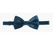 Silk-satin bow tie - Blue