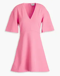 Ganni Ottoman mini dress - Pink Pink