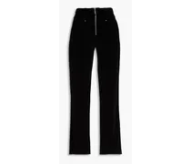 Fare cotton-corduroy straight-leg pants - Black