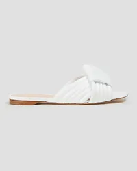 Rupert Sanderson Knotted leather sandals - White White