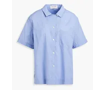 Maddie cotton-chambray shirt - Blue