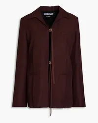 Jacquemus Amaro twill jacket - Brown Brown