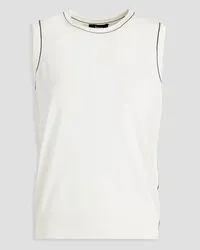 Theory Silk-blend tank - White White