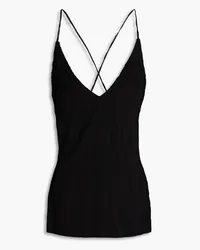 bassike Plissé-jersey camisole - Black Black