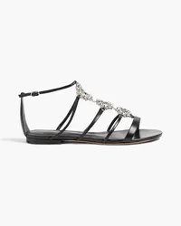 Alexandre Birman Alice crystal-embellished leather sandals - Black Black