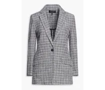 Ames checked cotton-blend tweed blazer - Gray