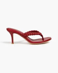 Gianvito Rossi Tropea braided leather sandals - Red Red