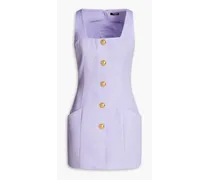 Balmain Woven mini dress - Purple Purple