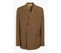 Renan woven suit jacket - Brown