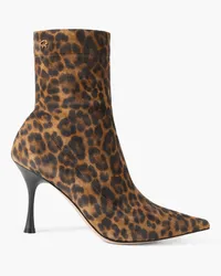 Gianvito Rossi 85 leopard-print suede ankle boots - Animal print Animal