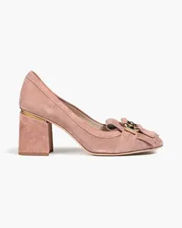 TOD'S Fringed suede pumps - Pink Pink