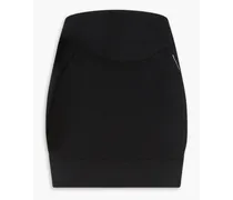 Cotton-jersey mini skirt - Black