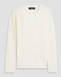 arch4 Coombe ribbed pointelle-knit cashmere sweater - White White