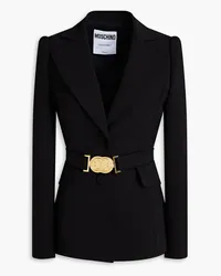 Moschino Belted crepe blazer - Black Black