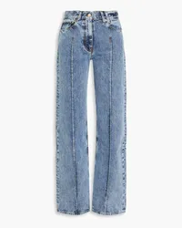 Jacquemus Bordado high-rise straight-leg jeans - Blue Blue