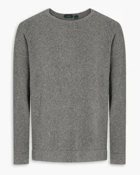 Slowear Zanone bouclé-knit cotton-blend sweater - Gray Gray