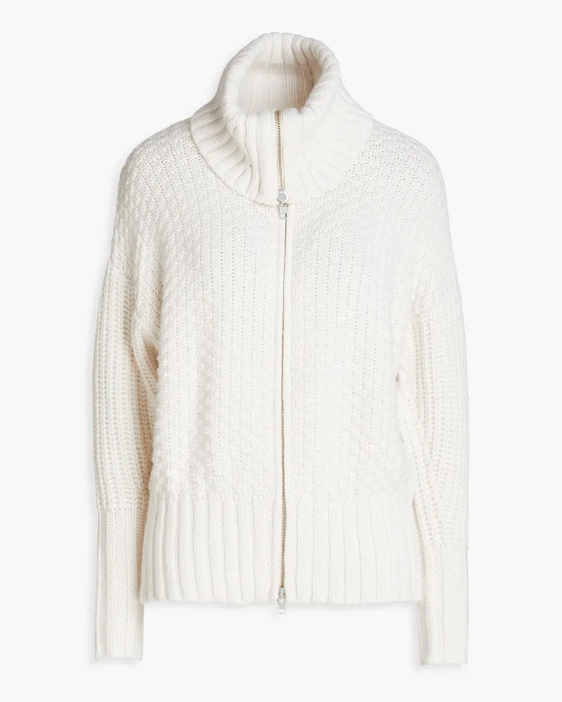 Autumn Cashmere Waffle-knit cardigan - White White