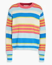 Chinti & Parker Striped cotton sweater - White White