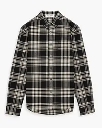 Alex Mill Mill checked cotton-flannel shirt - Black Black