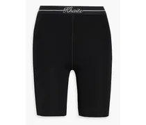 Melba stretch-knit shorts - Black