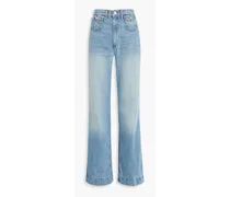 70s faded high-rise wide-leg jeans - Blue