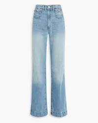 RE/DONE 70s faded high-rise wide-leg jeans - Blue Blue