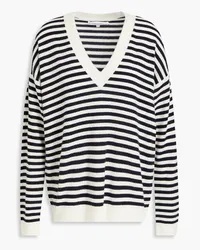 Chinti & Parker Striped wool and cashmere-blend sweater - Blue Blue