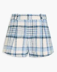 Derek Lam Checked cotton-blend tweed shorts - Blue Blue