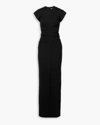 Alexander Wang Ruched cotton-blend jersey maxi dress - Black Black