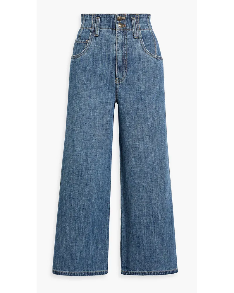 Joie High-rise wide-leg jeans - Blue Blue