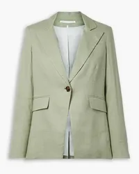 Veronica Beard Sedgwick Dickey stretch linen and TENCEL-blend voile blazer - Green Green