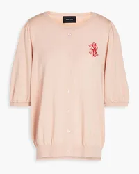 Simone Rocha Embroidered wool cardigan - Pink Pink