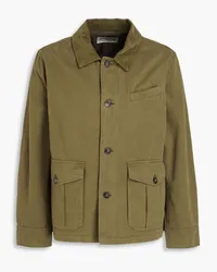 Officine Generale Cotton-twill field jacket - Green Green