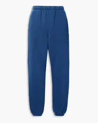 LES TIEN Cotton-jersey track pants - Blue Blue